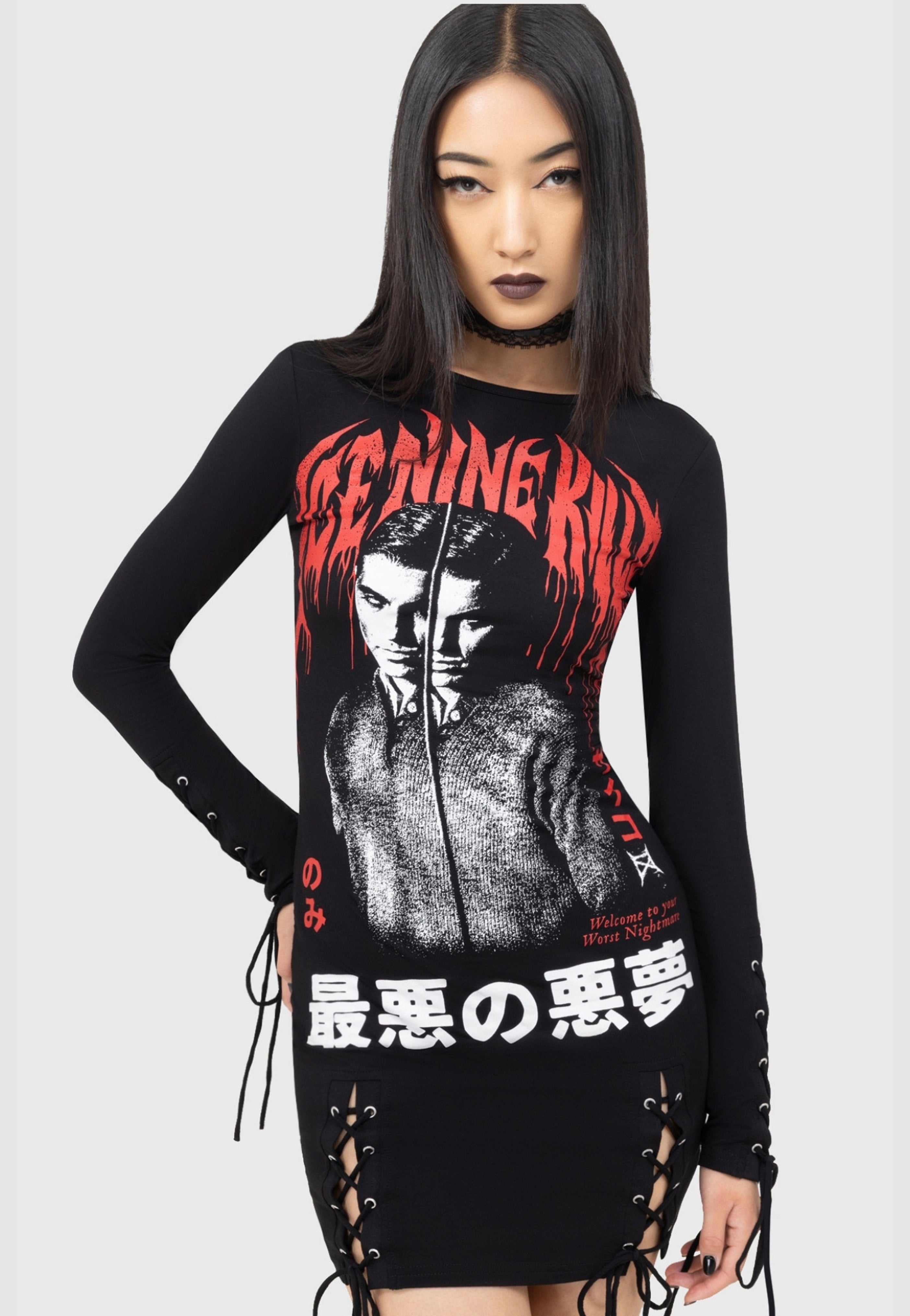 killstar mini dress Killstar x Ice Nine Kills - Your Worst Nightmare Mini - Dress