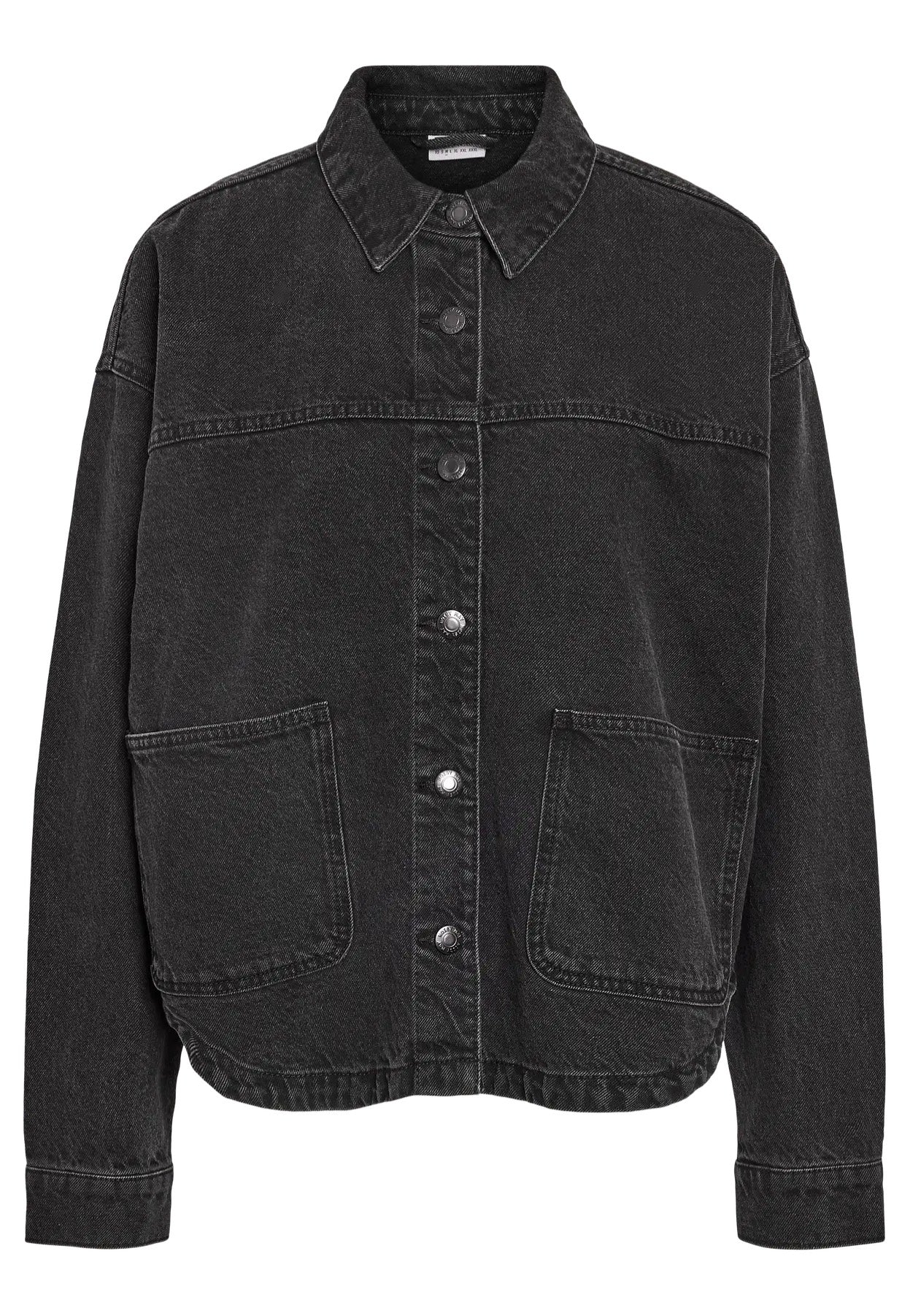Noisy May - Kettie L/S Black Denim - Jeans Jacket | Women-Image