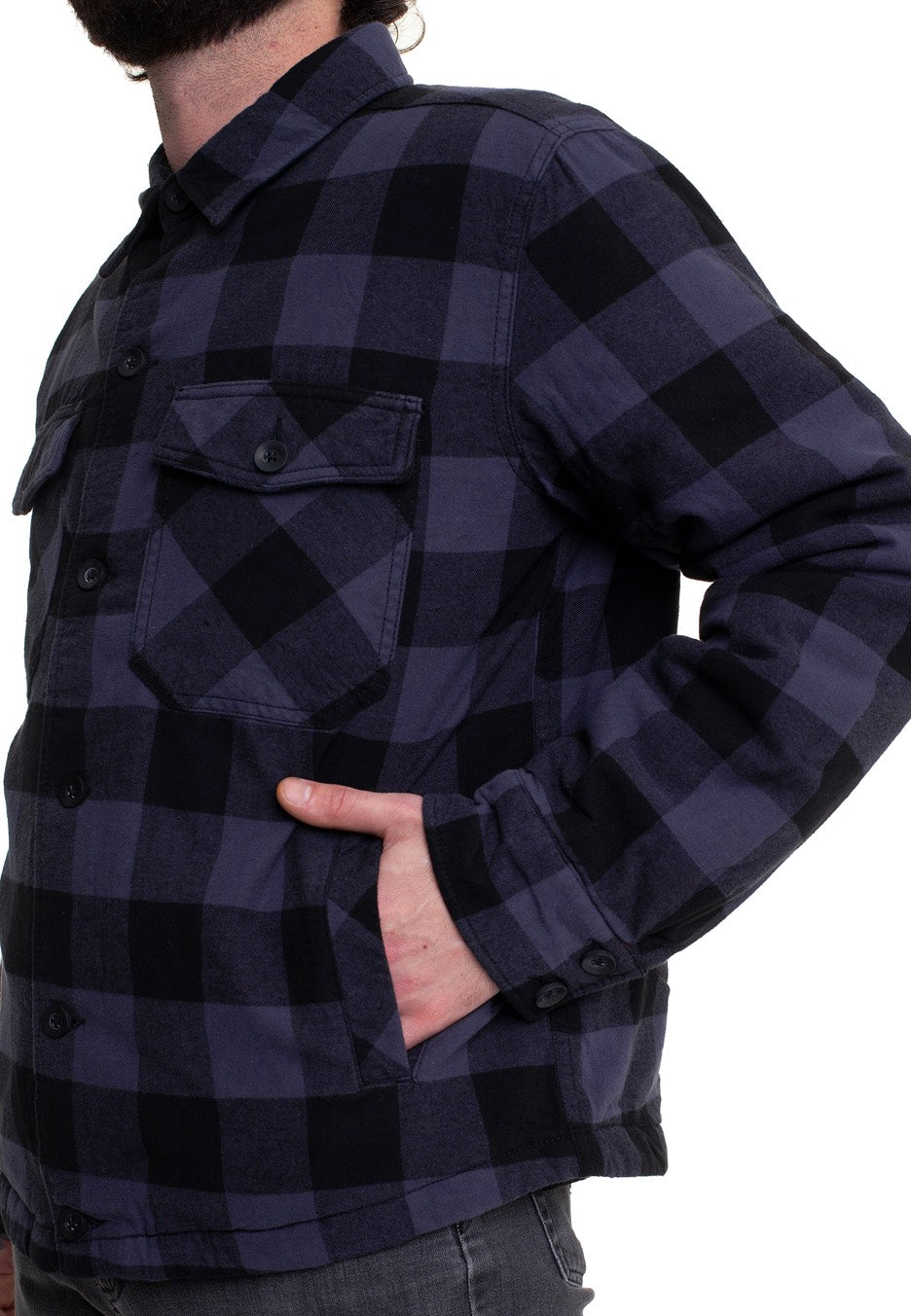 Brandit - Lumberjacket Black/Grey - Jacket