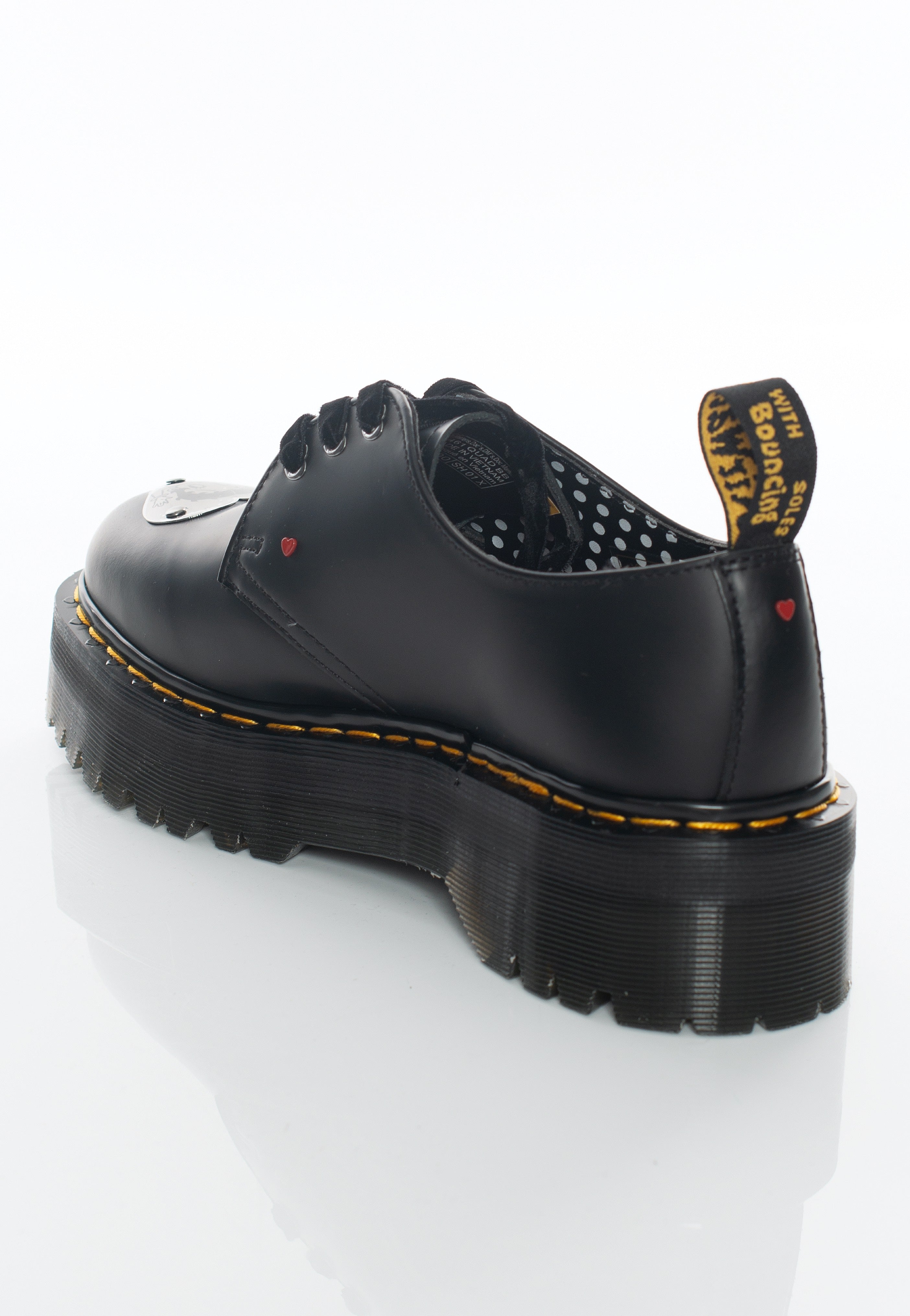 Dr. Martens x Betty Boop - 1461 Quad Black Smooth - Girl Shoes