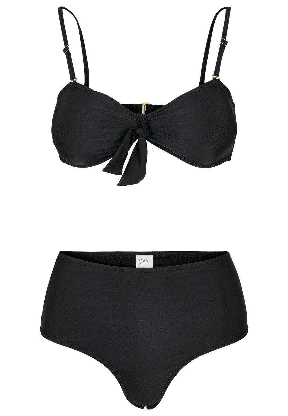 Urban Classics - Ladies High Waist Balcony Black - Bikini