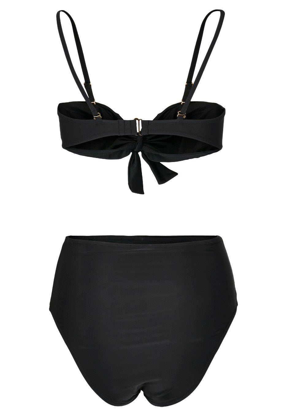 Urban Classics - Ladies High Waist Balcony Black - Bikini