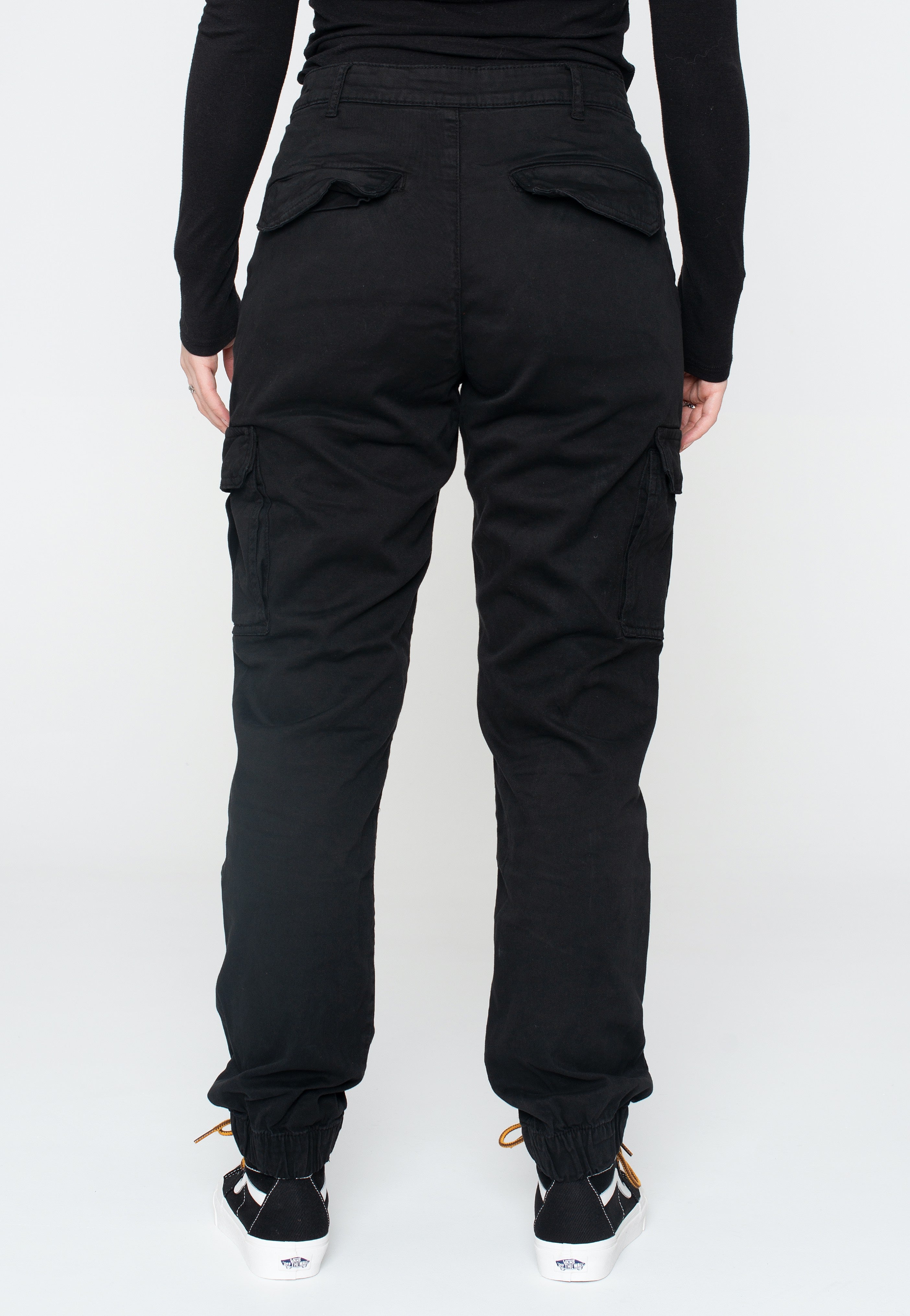 Urban Classics - Ladies Cotton Twill Utility Black - Pants