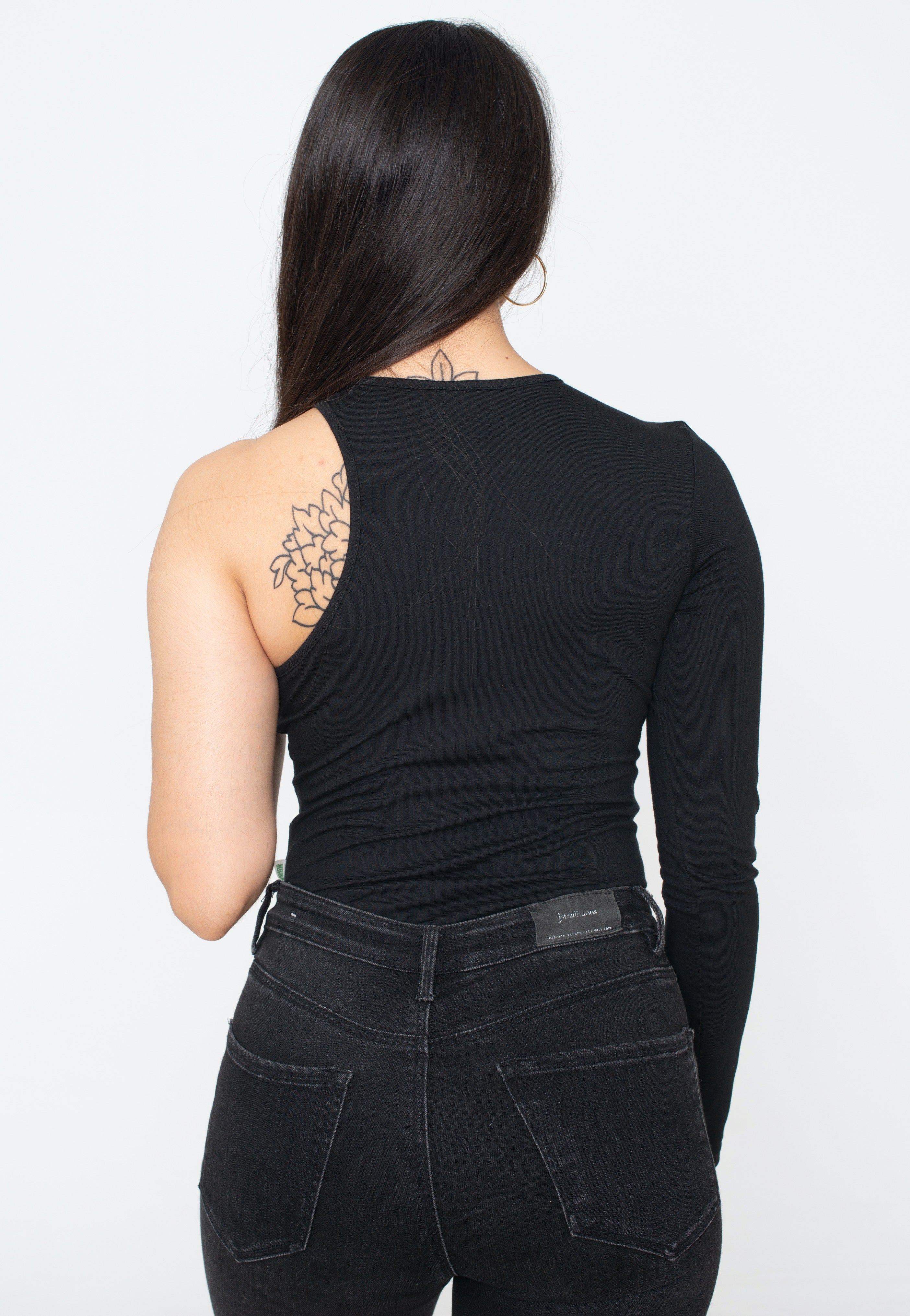 Urban Classics - Ladies Organic Stretch Asymmetric Black - Body