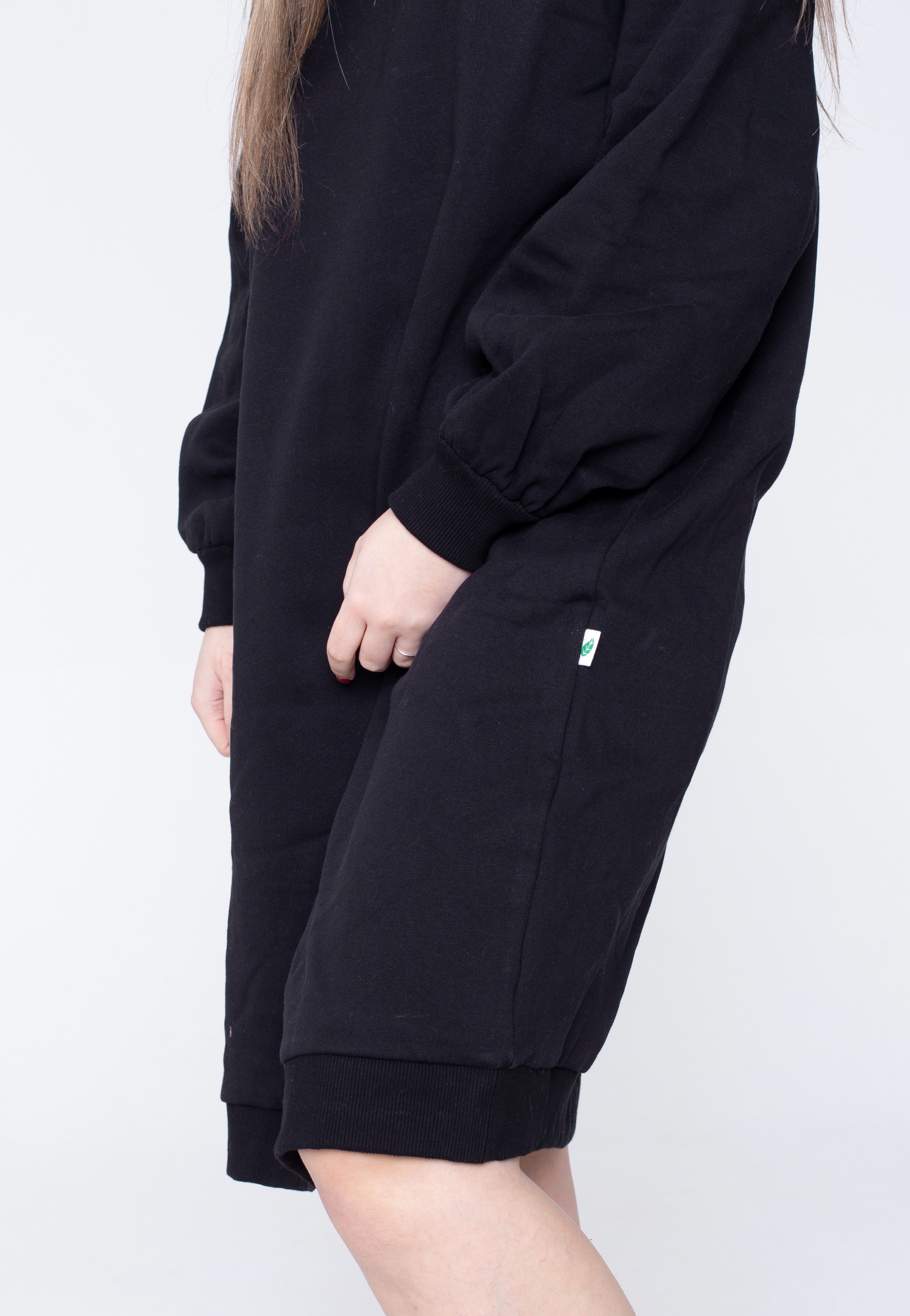 Urban Classics - Organic Oversized Midi Crewneck Black - Dress