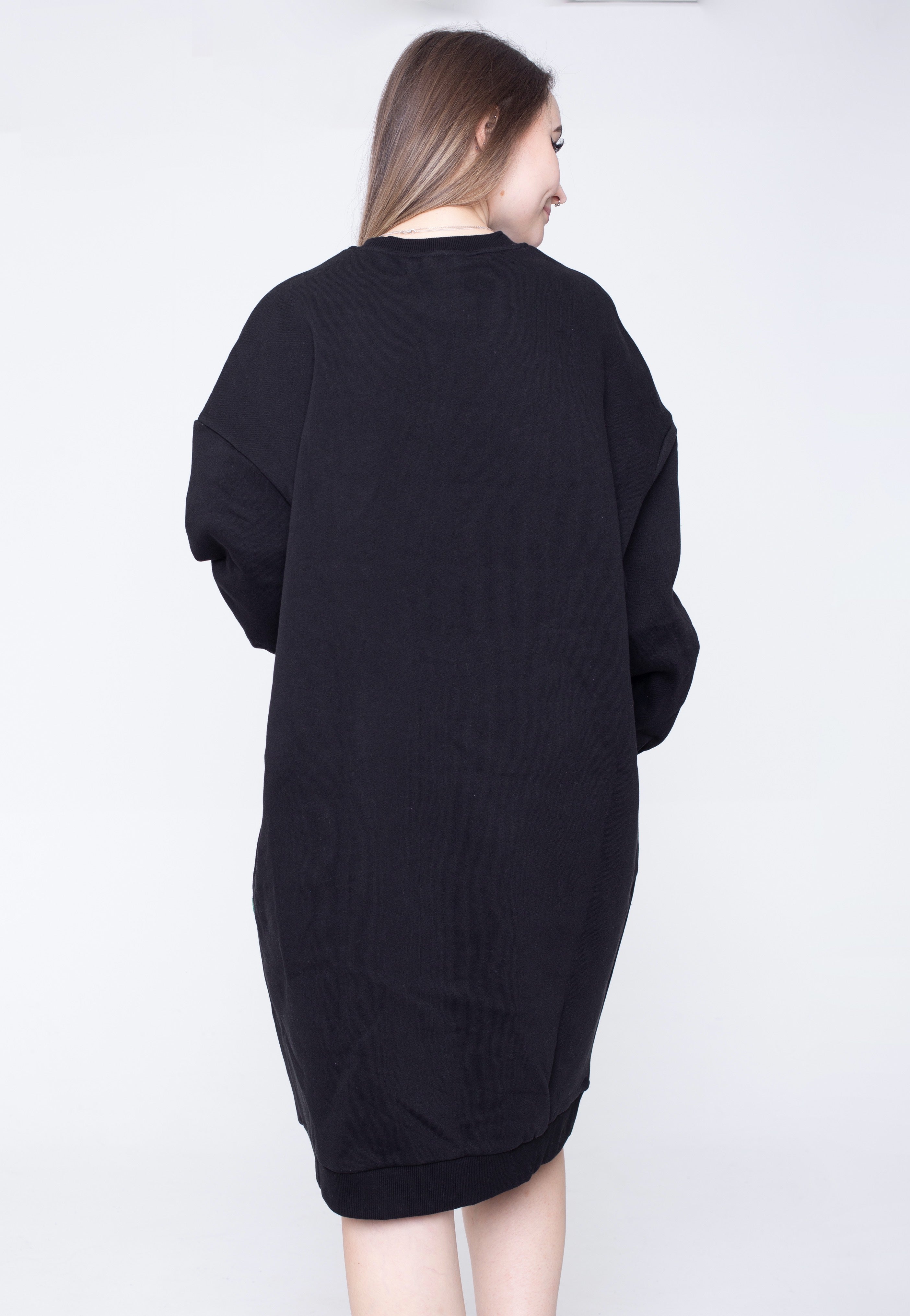 Urban Classics - Organic Oversized Midi Crewneck Black - Dress