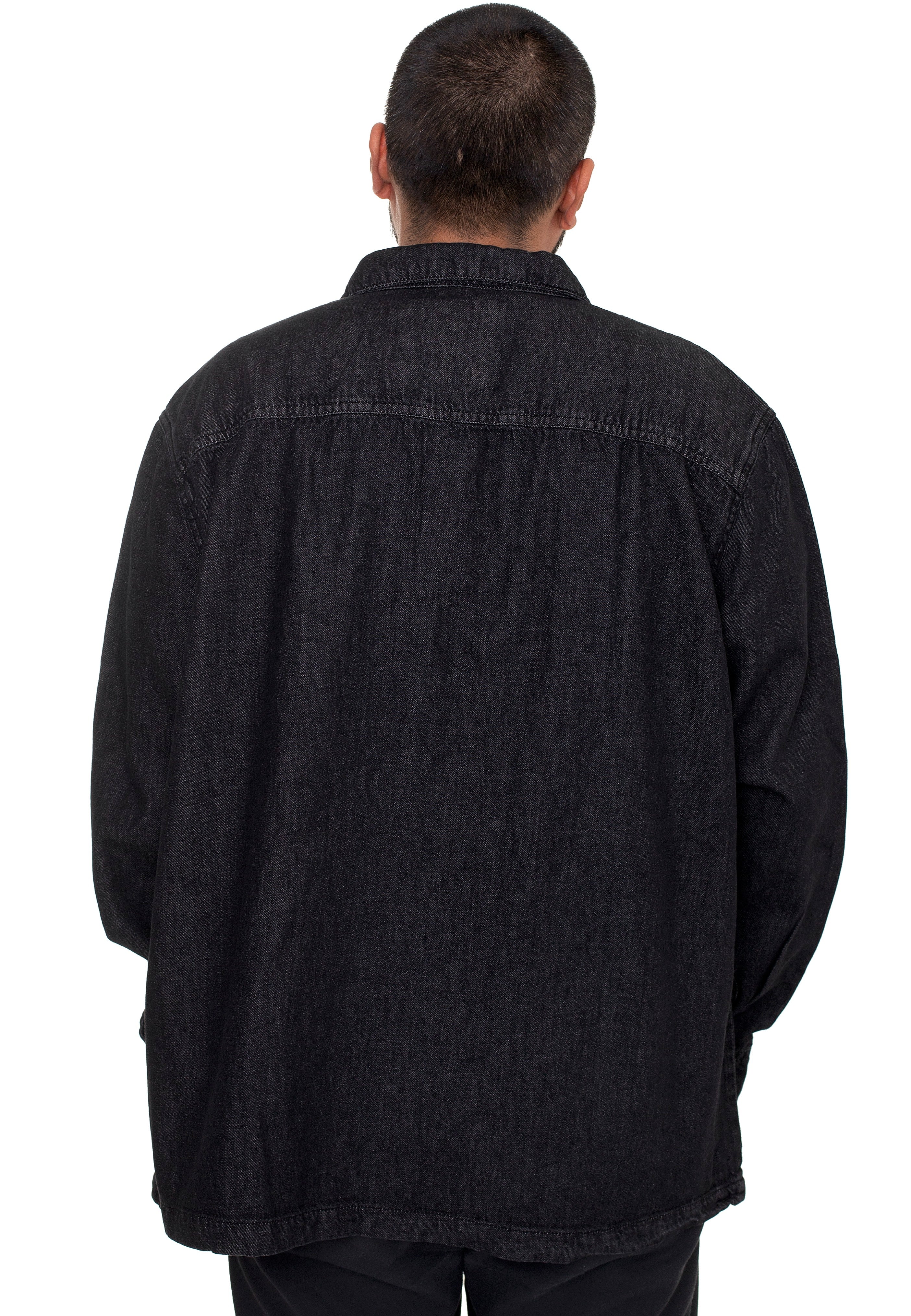 Urban Classics - Oversized Denim Black Stone Washed - Shirt
