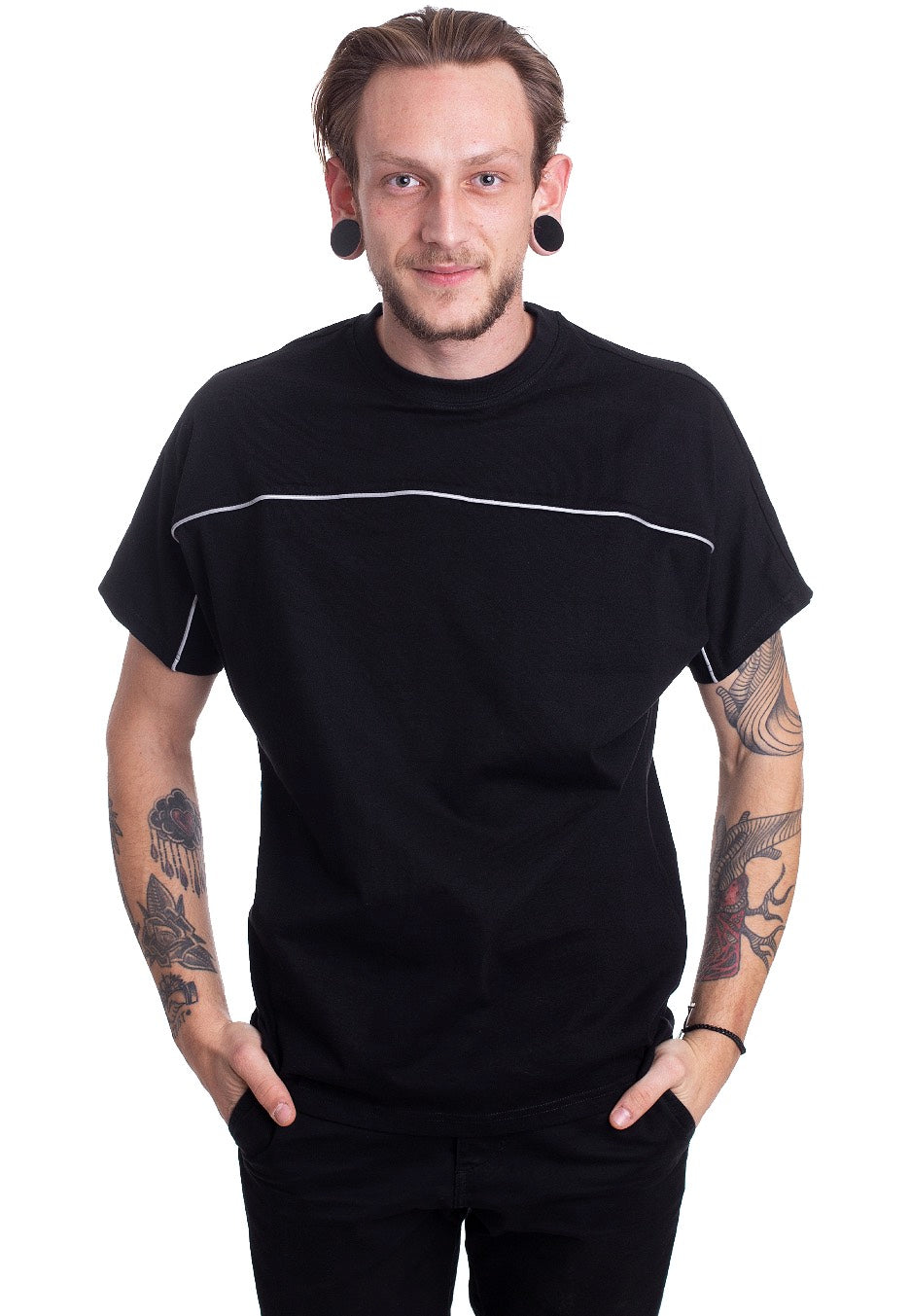 Urban Classics - Reflective Tee Black - T-Shirt