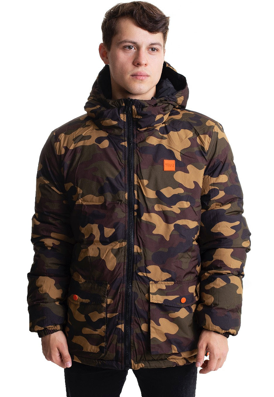 Urban Classics - Reversible Black/Woodcamo - Jacket