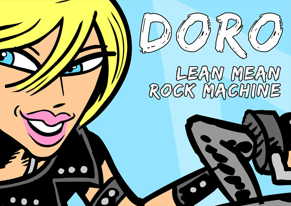 DORO - unleashes animated video for 'Lean Mean Rock Machine'!