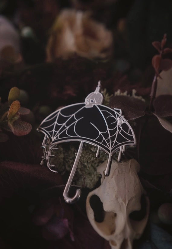 Lively Ghosts - Nevermore Umbrella Black - Pin