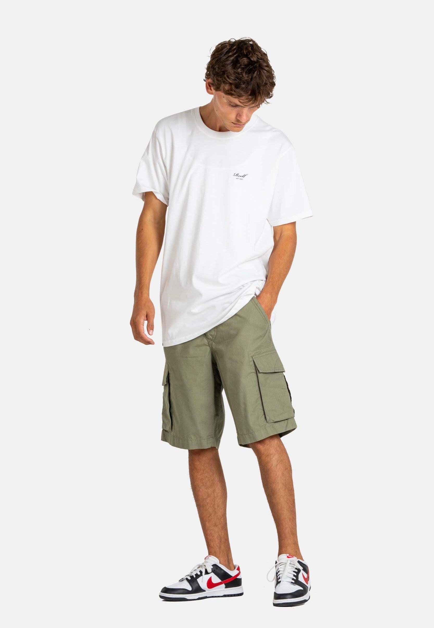 REELL - New Cargo Greyish Green - Shorts | Men-Image
