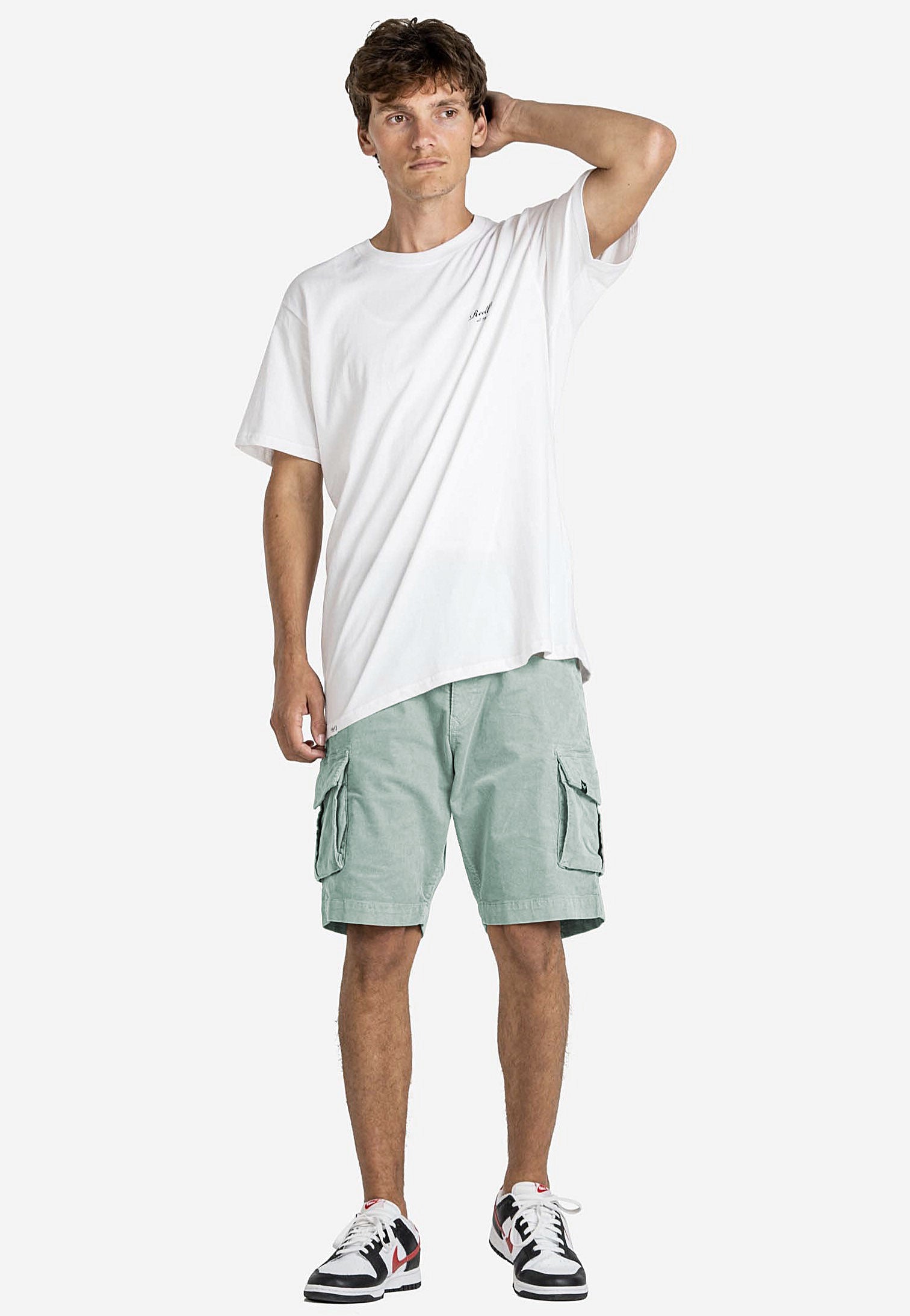 REELL - City Cargo Baby Cord Aqua Grey - Shorts