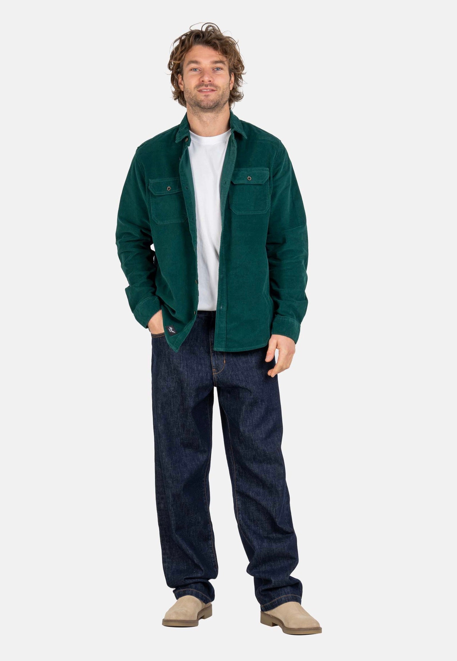 REELL - Dual Cord Forest Green - Shirt | Men-Image