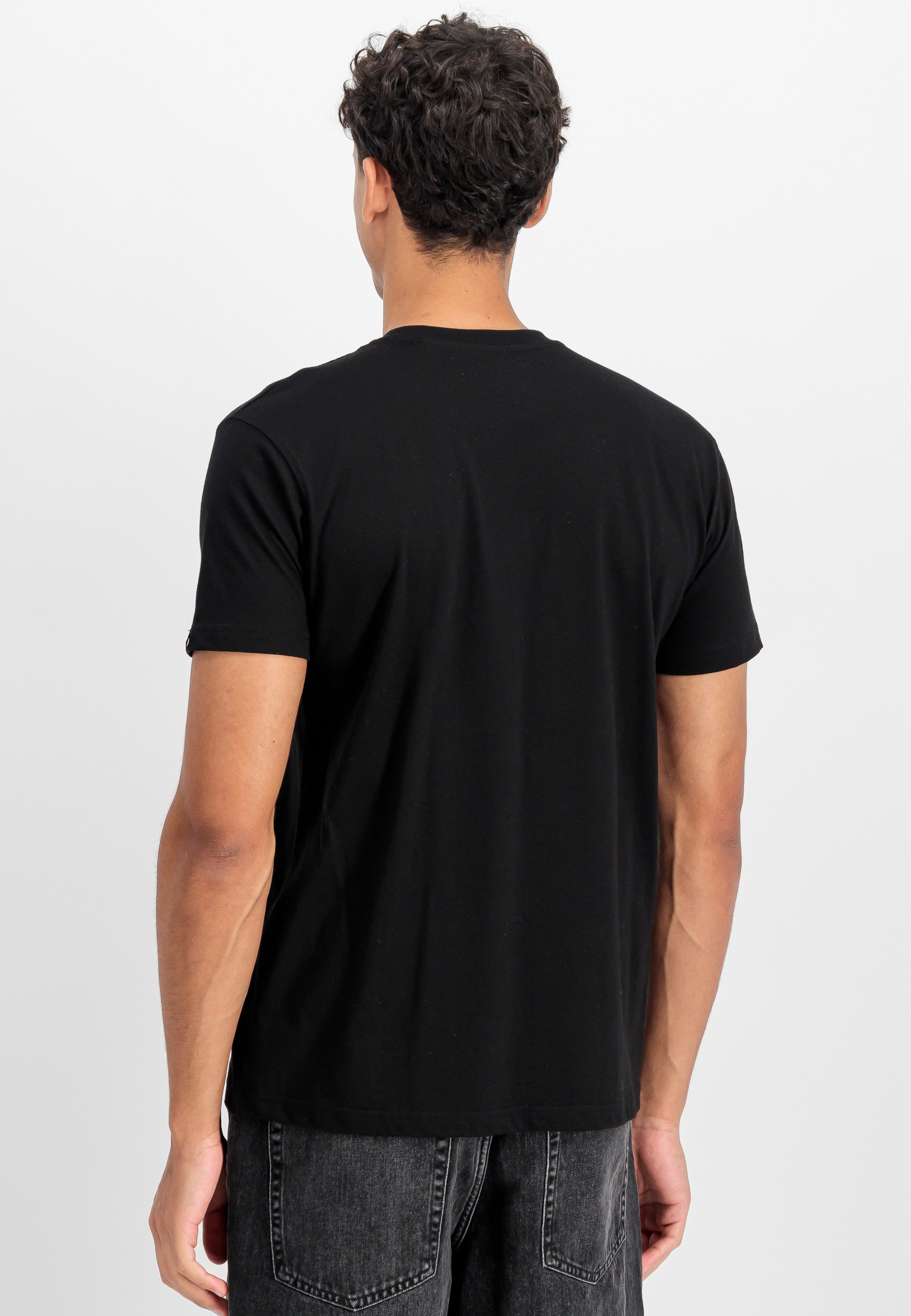 Alpha Industries - Basic Big Logo Effect Print Black - T-Shirt | Men-Image