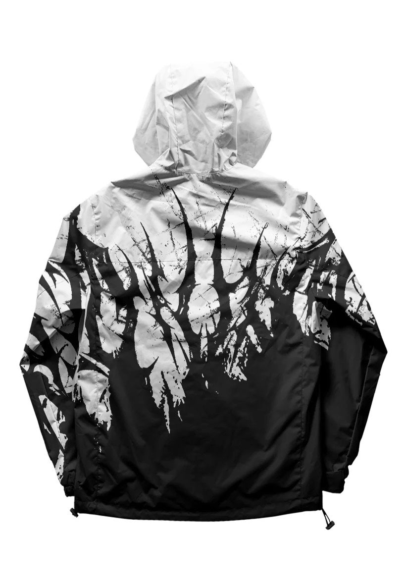 Stay Cold Apparel Chrome Scars (3M Reflective) Black/White Windbreaker