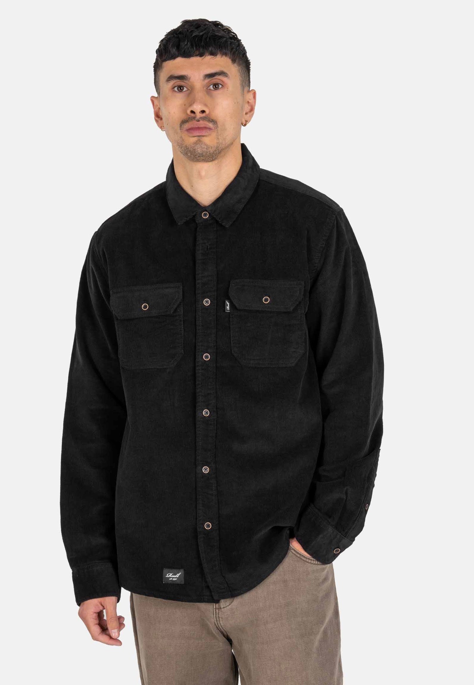 REELL Dual Cord Deep Black Shirt