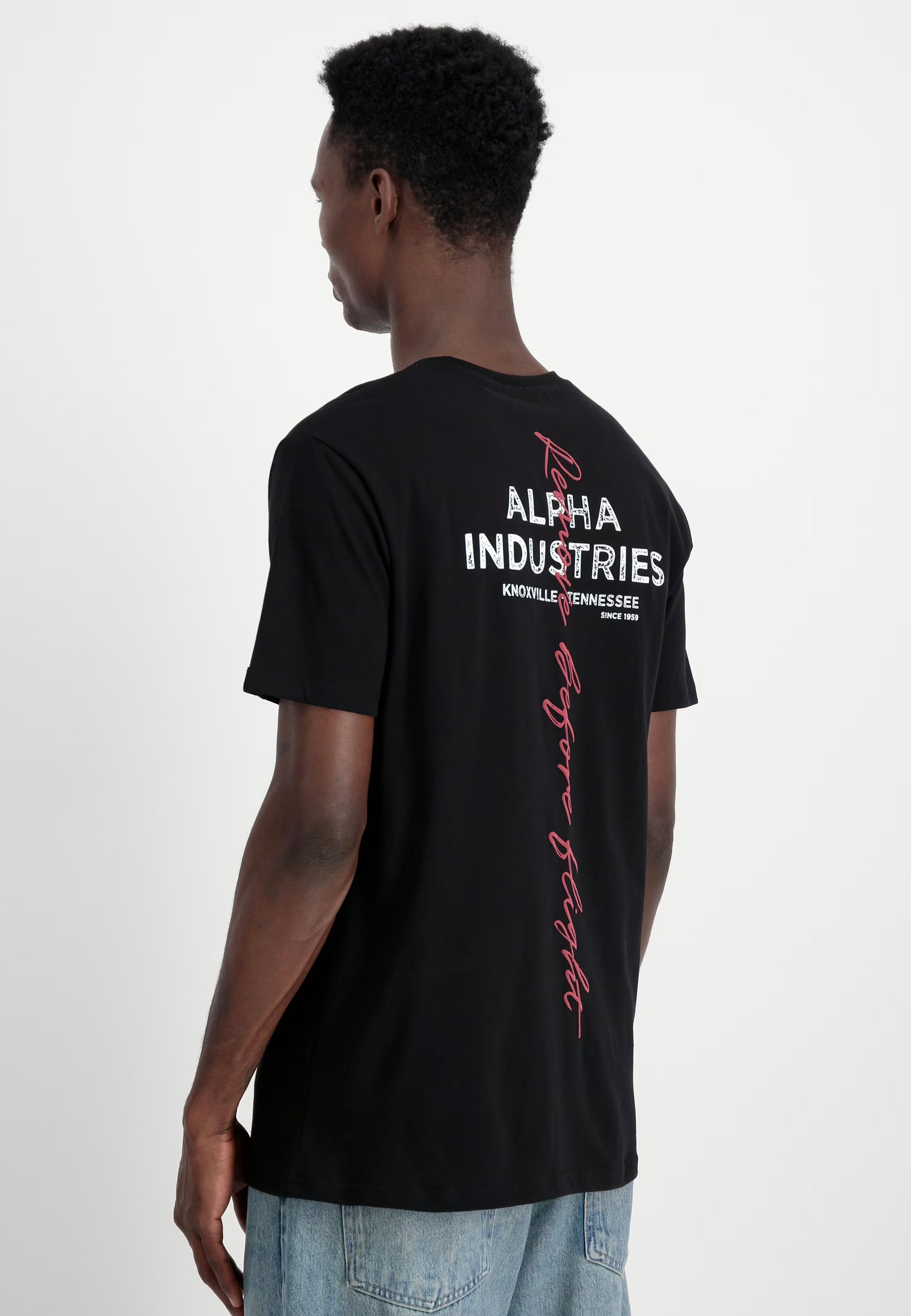 Alpha Industries - Signature Backprint Black - T-Shirt | Men-Image
