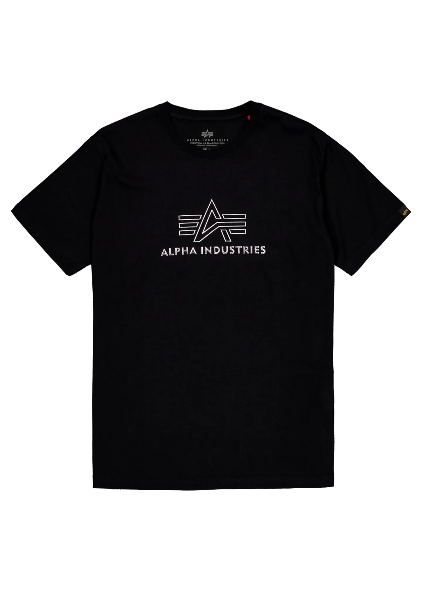 Alpha Industries - Basic T TPU Black/Chrome - T-Shirt | Men-Image