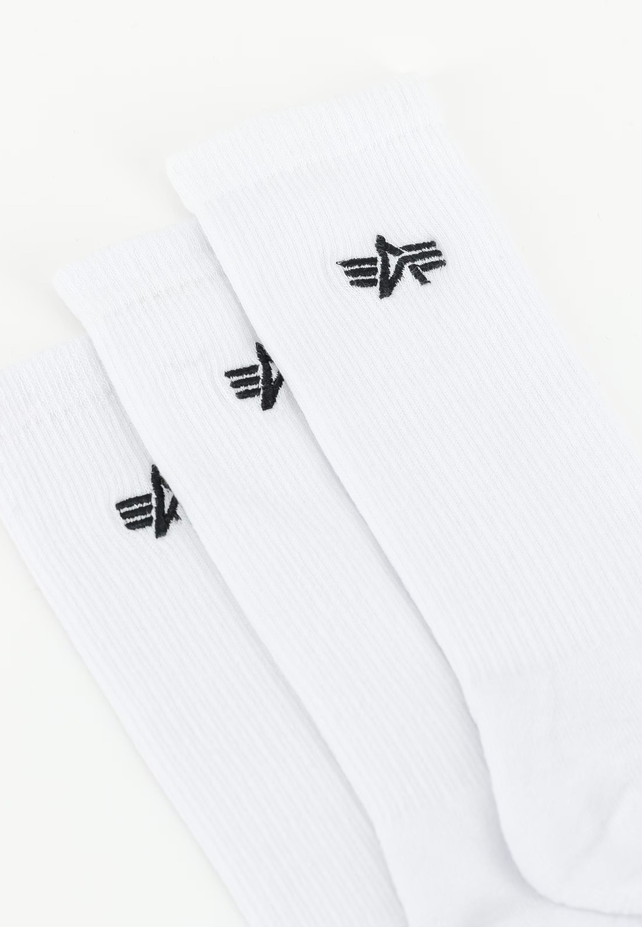 Alpha Industries - Basic Pack Of 3 White - Socks | Neutral-Image