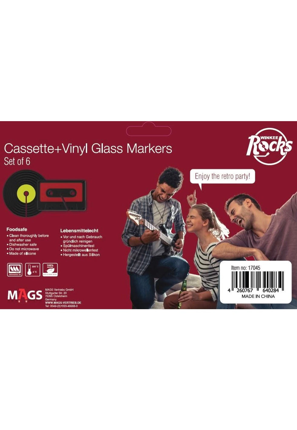 Winkee Rocks - Vinyl und Kassetten Set Of 6 - Glass Marker | Neutral-Image