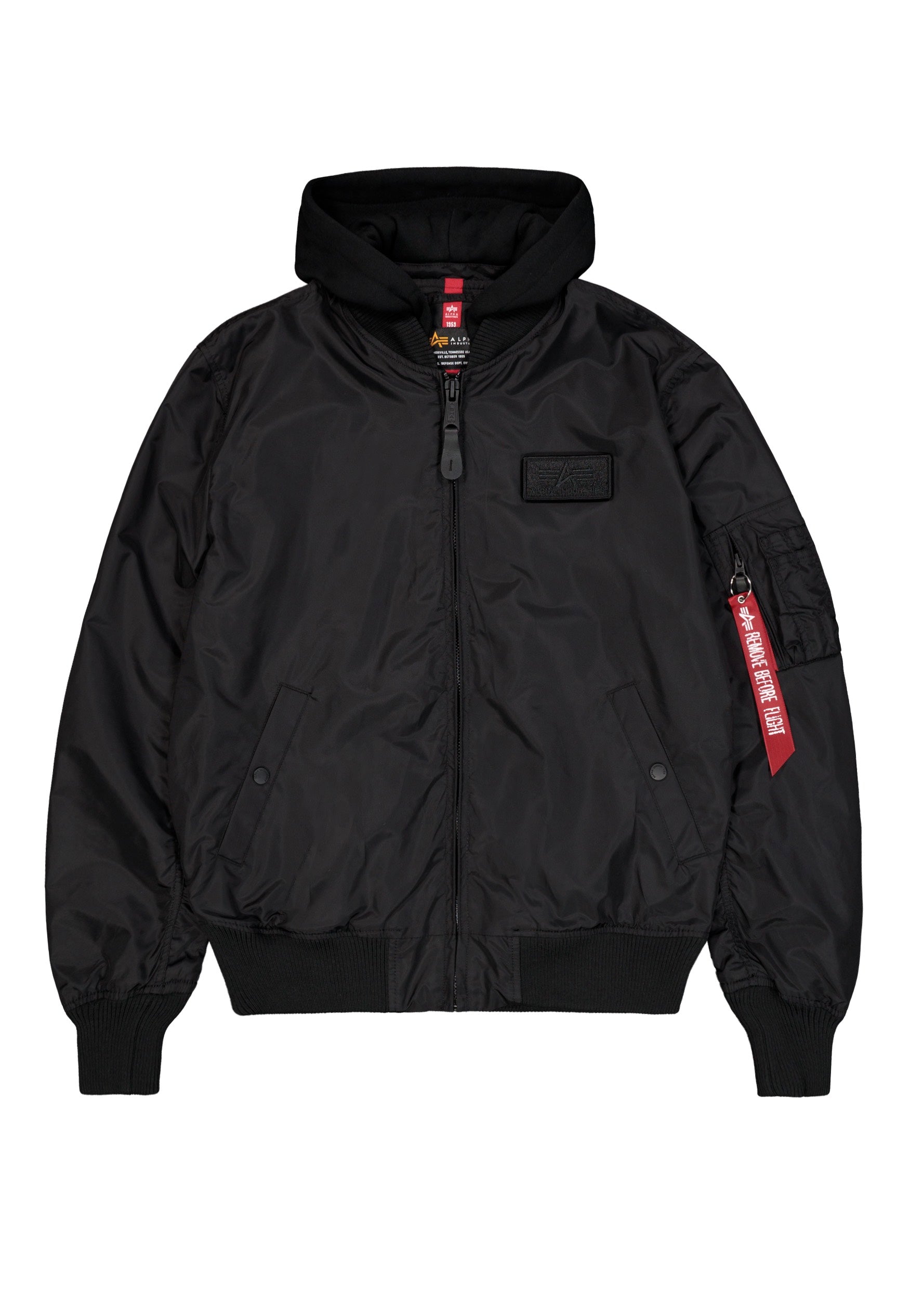 Alpha Industries - MA 1 TT Hood Black/Black - Jacket | Men-Image