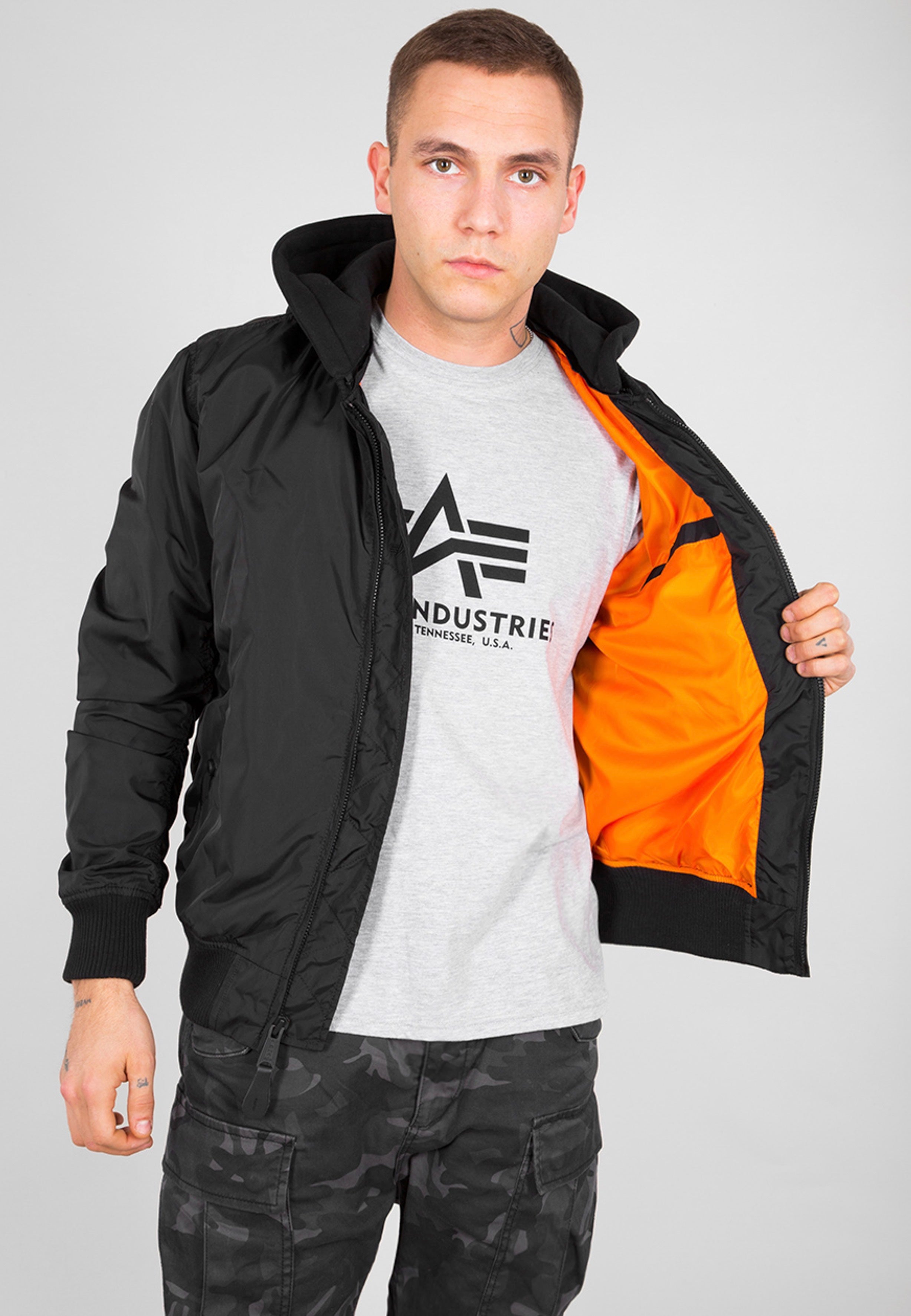 Alpha Industries - MA 1 TT Hood Black/Black - Jacket | Men-Image