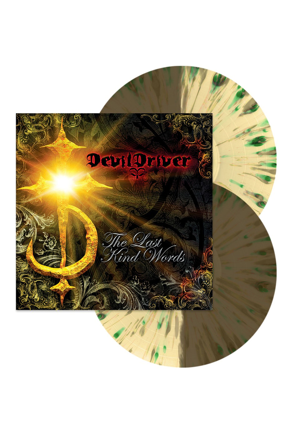 DevilDriver - The Last Kind Words Half and Half Yellow/Beige/Green - Splattered 2 Vinyl