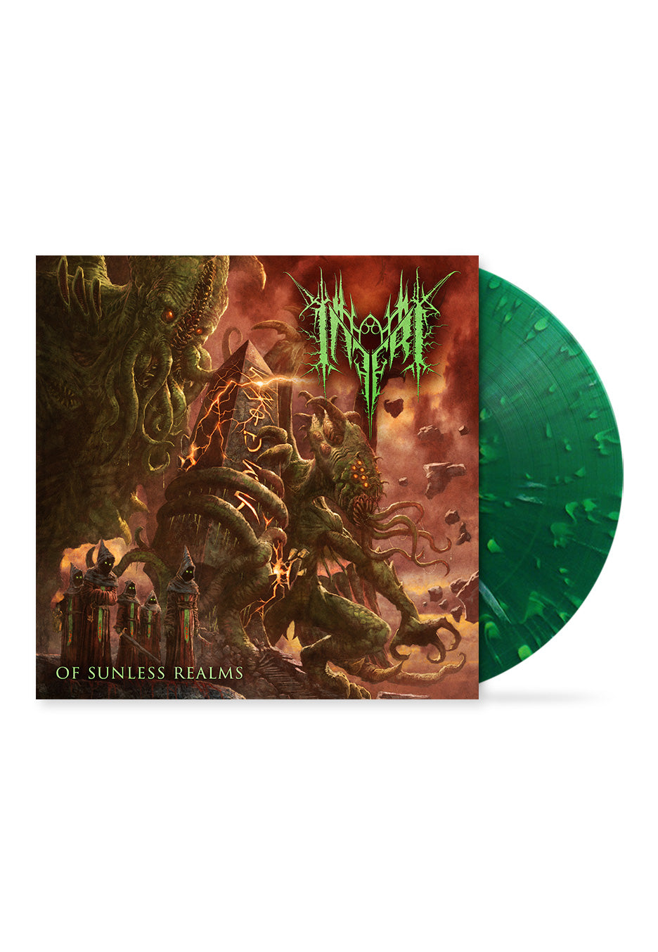 Inferi - Of Sunless Realms Green EP - Splattered Vinyl | Neutral-Image