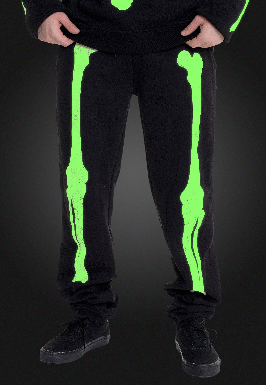 Dark Moon - Skeleton Glow In The Dark - Sweat Pants