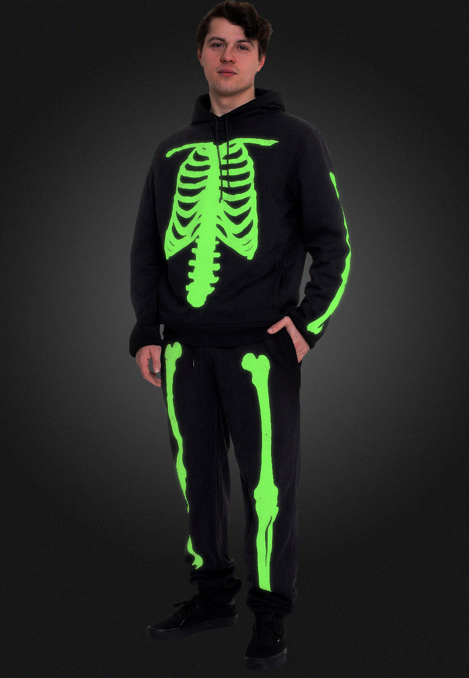 Dark Moon - Skeleton Glow In The Dark - Sweat Pants