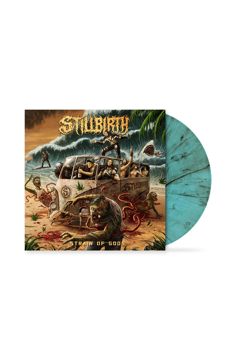 Stillbirth - Strain Of Gods EP Gnarly Surf - Colored Ten Inch