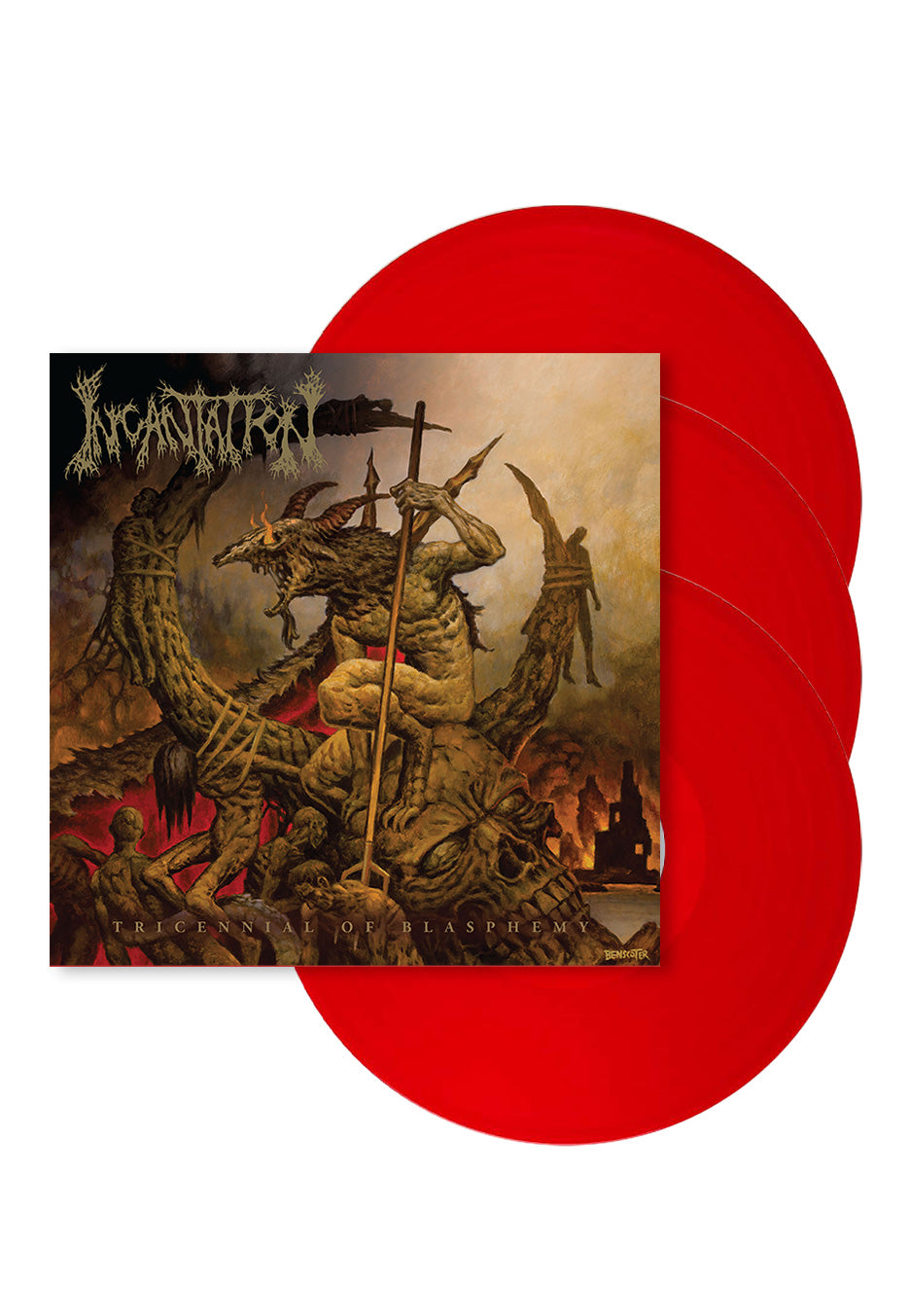 Incantation - Tricennial Of Blasphemy Blood Red - Colored 3 Vinyl