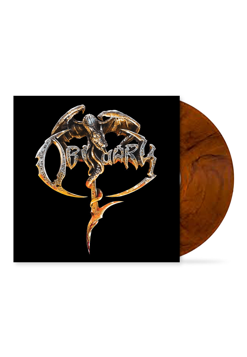 Obituary - Obituary Halloween Orange and Black Galaxy Merge - Colored Vinyl | Neutral-Image