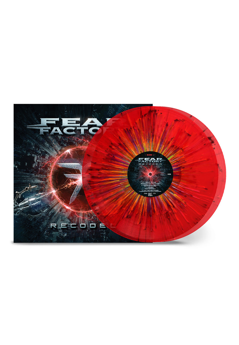 Fear Factory - Recoded Ltd. Transparent Red Rainbow - Splattered 2 Vinyl