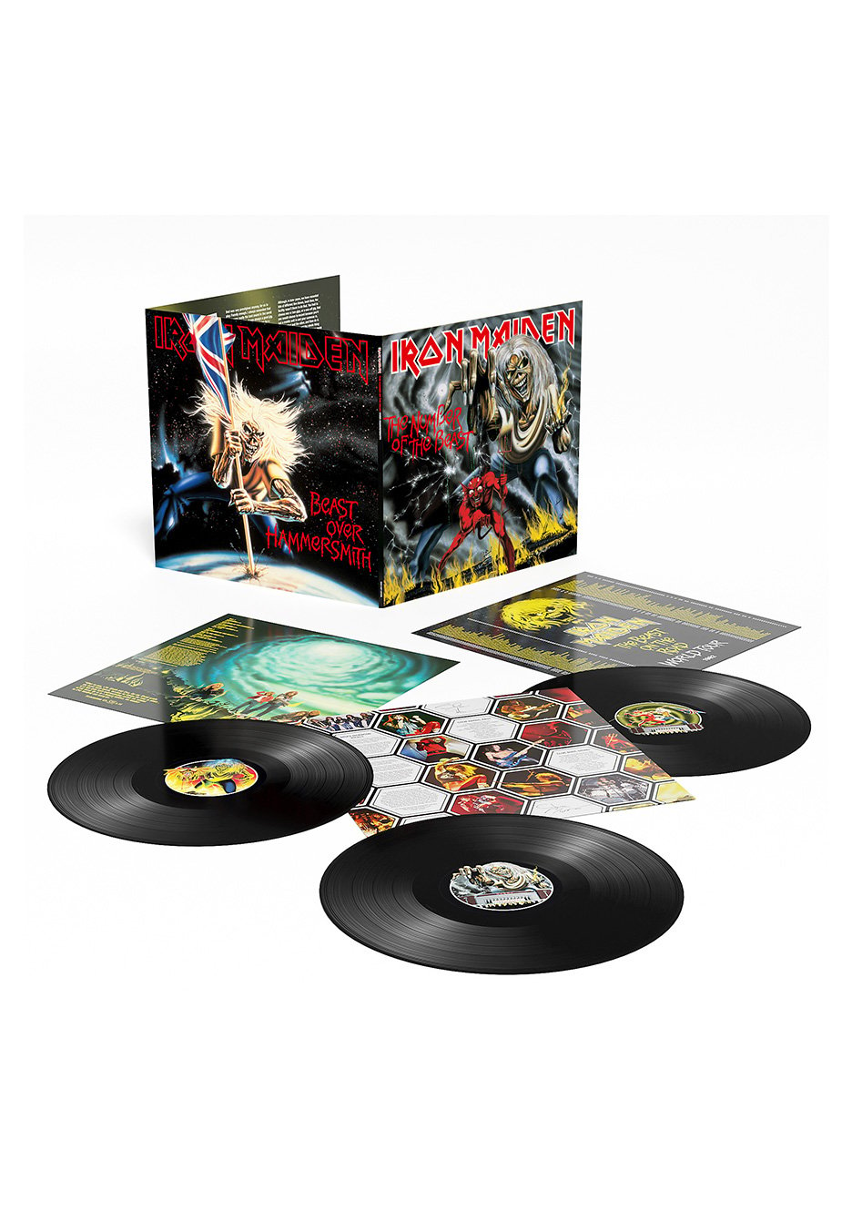 Iron Maiden - The Number Of The Beast / Beast Over Hammersmith - 3 Vinyl