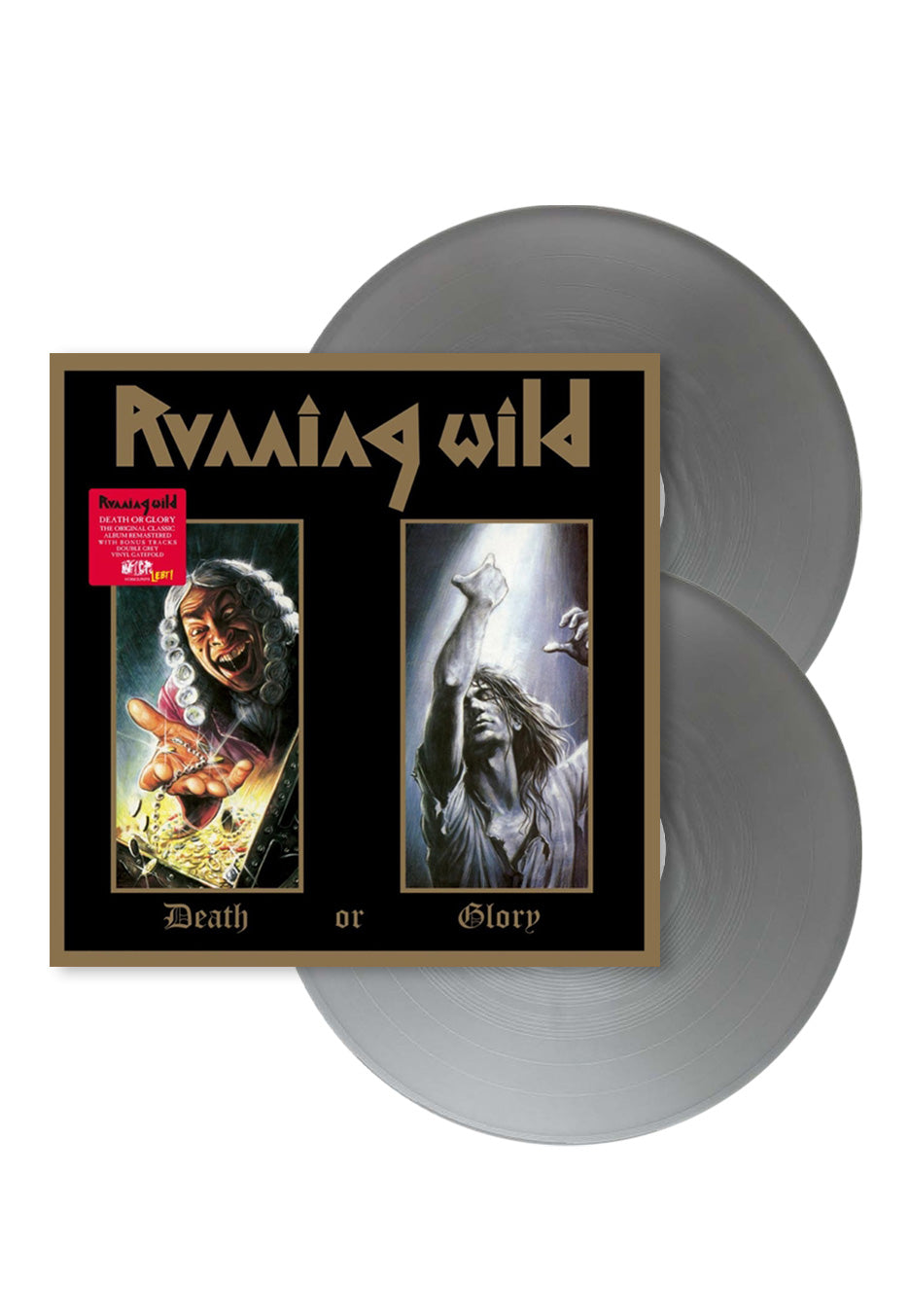 Running Wild - Death Or Glory Ltd. Grey - Colored 2 Vinyl | Neutral-Image