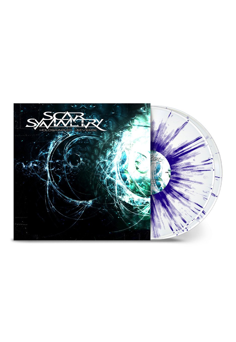 Scar Symmetry - Holographic Universe Ltd. White/Dark Blue  - Splattered 2 Vinyl