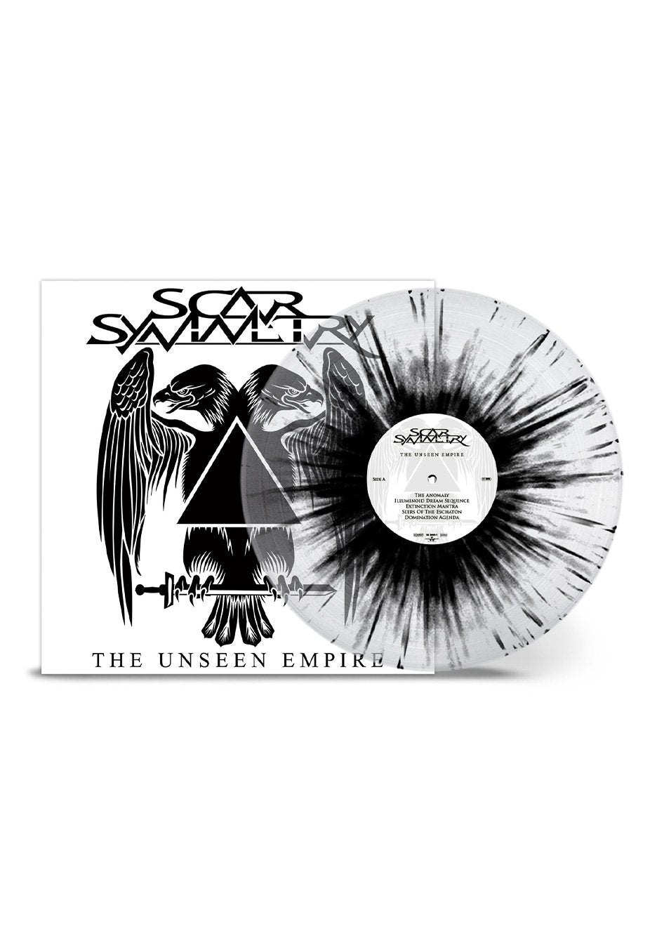 Scar Symmetry - The Unseen Empire Ltd. Clear/Black - Splattered Vinyl