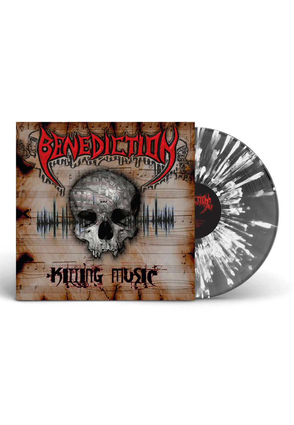 Benediction - Killing Music Grey/White - Splattered Vinyl