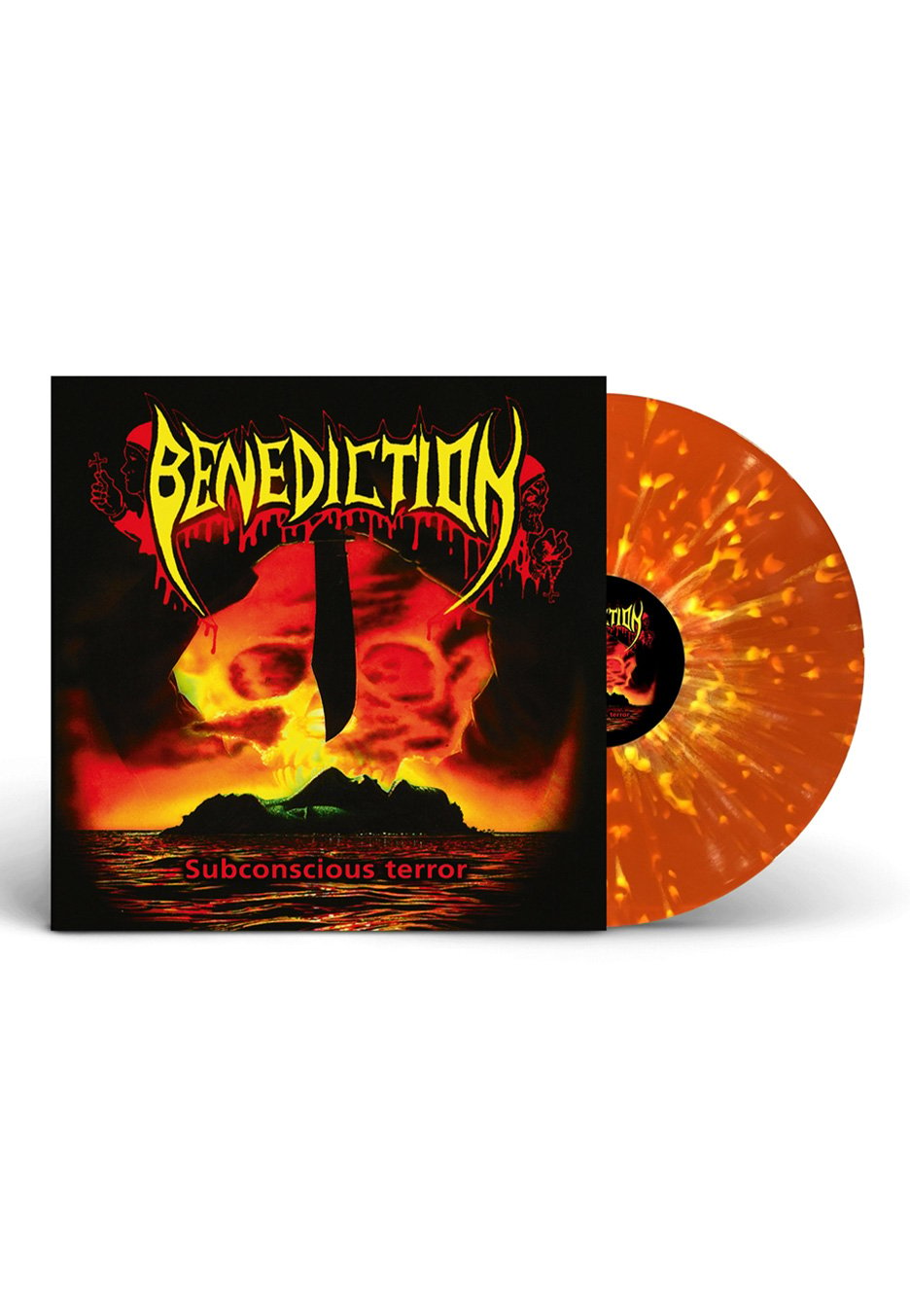 Benediction - Subconscious Terror Orange - Splattered Vinyl
