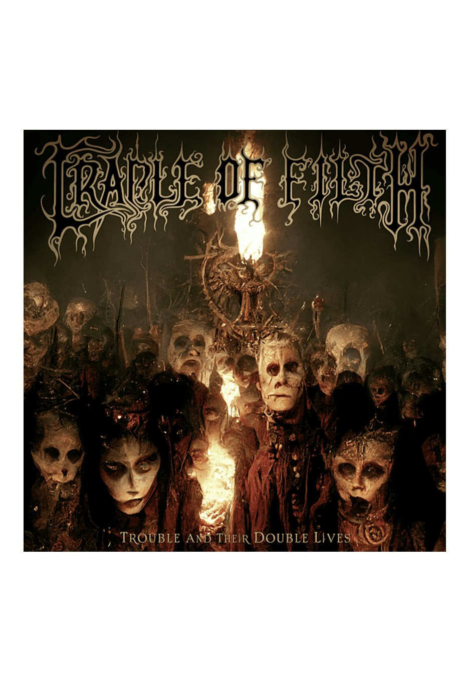 Cradle Of Filth - Trouble And Their Double Lives Silver - Colored 2 Vinyl