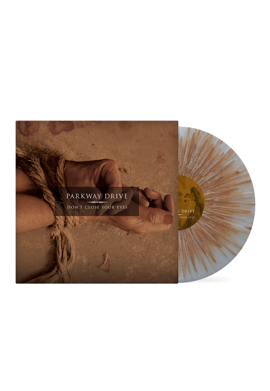 Parkway Drive - Don't Close Your Eyes Clear w/ White & Brown - Splattered Vinyl