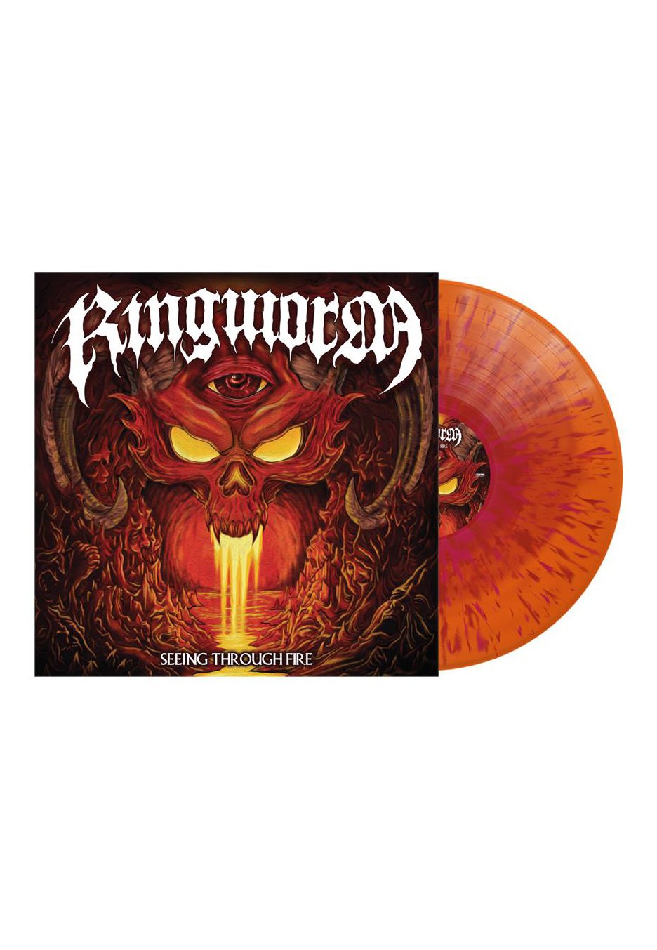 Ringworm - Seeing Through Fire Ltd. Red In Orange w/ Red & Magenta - Splattered Vinyl