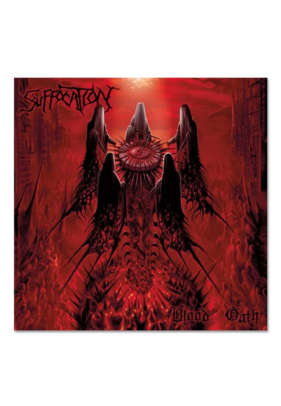 Suffocation - Blood Oath Ltd. Red/Black Corona - Colored Vinyl