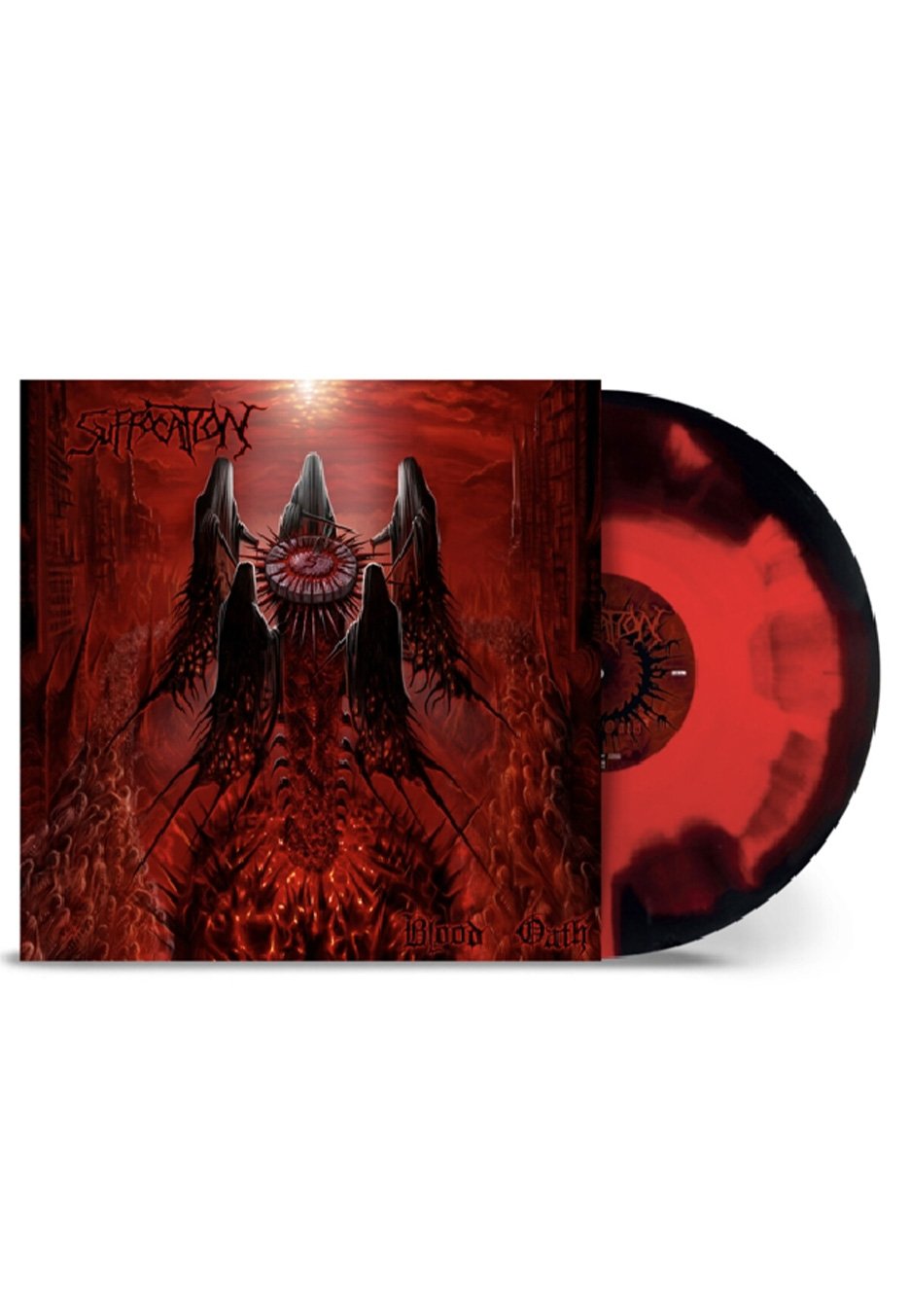 Suffocation - Blood Oath Ltd. Red/Black Corona - Colored Vinyl