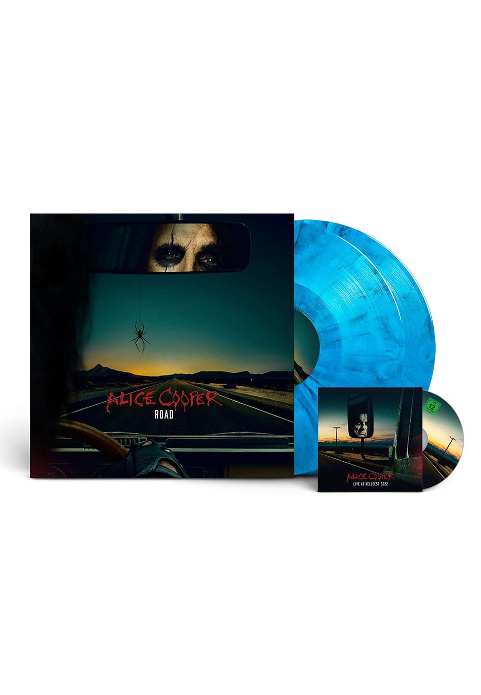 Alice Cooper - Road Ltd. Blue/Black - Marbled 2 Vinyl + DVD