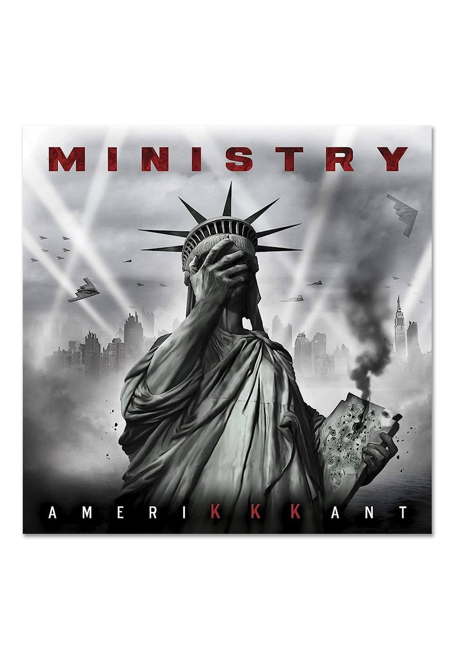 Ministry - AmeriKKKant Ltd. Grey w/ Black/White - Splattered Vinyl