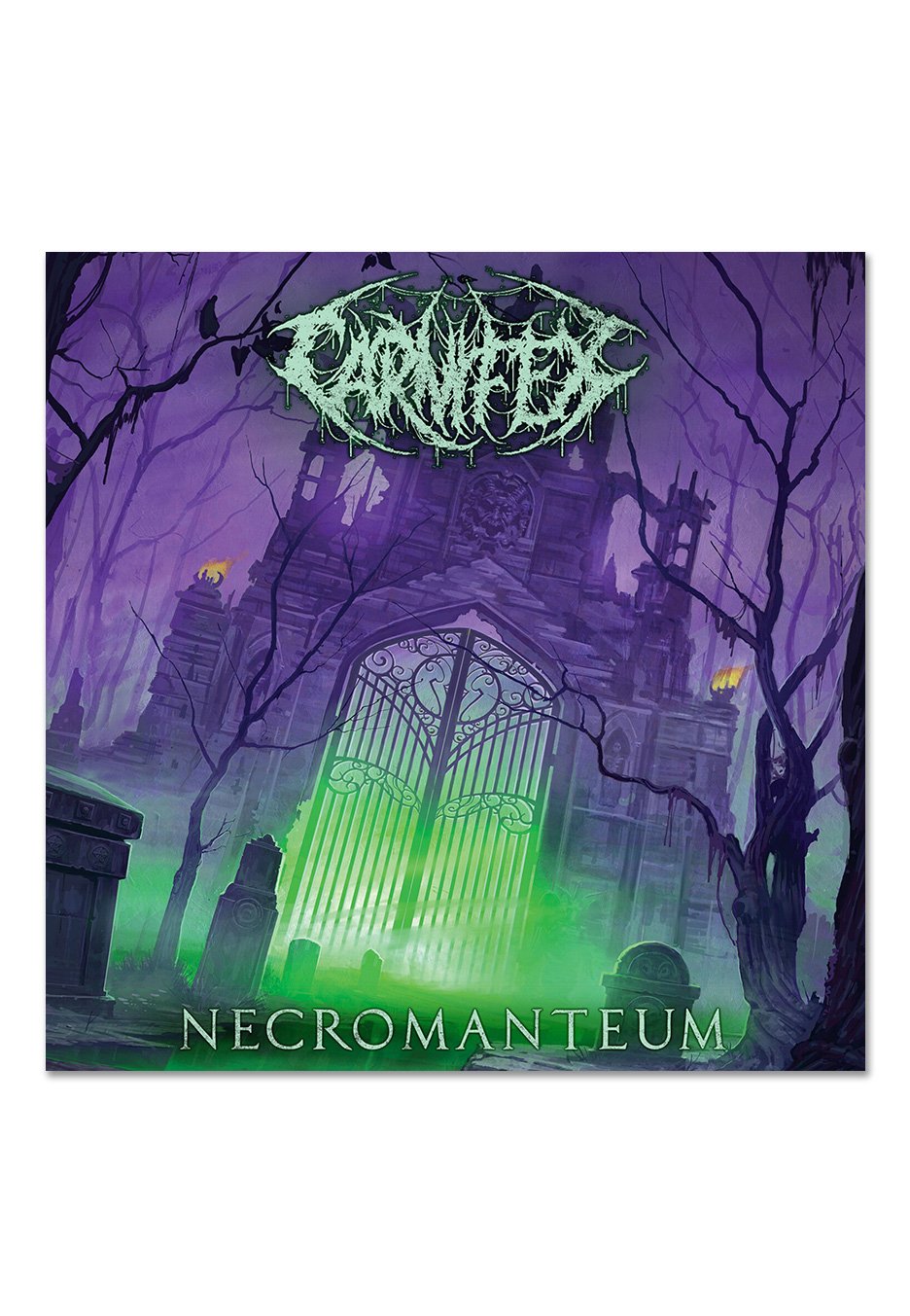 Carnifex - Necromanteum Ltd. Neon Green w/ Purple - Splattered Vinyl