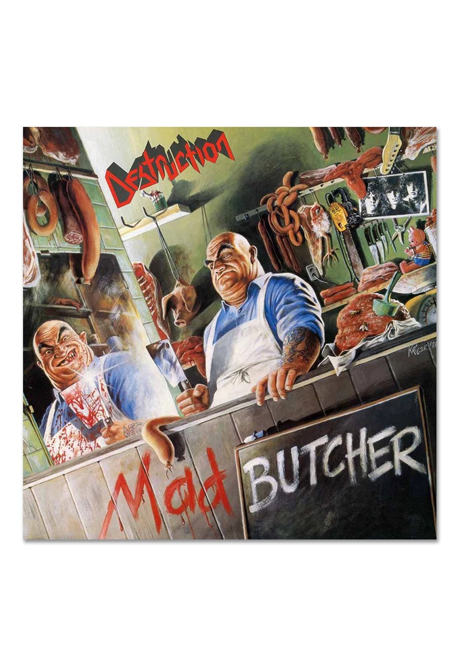 Destruction - Mad Butcher Ltd. White/Doublemint w/ Red - Splattered Vinyl